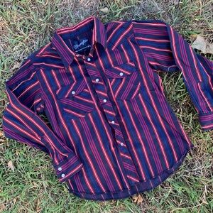 Kids vintage Wrangler button up